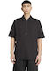Polo Bluza Tricou Cu Mânecă Scurtă Neagră