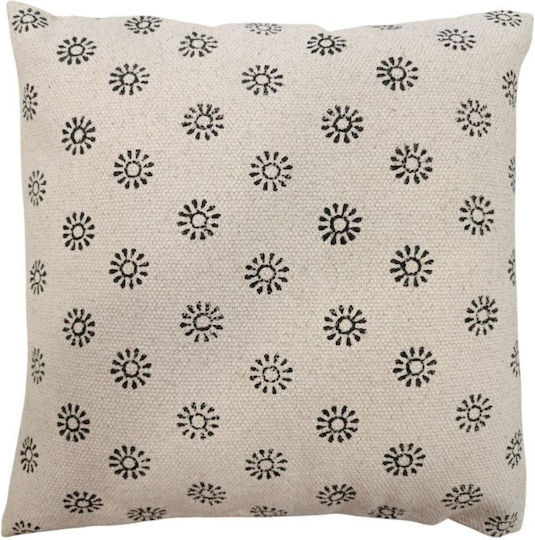 Sofa-Kissen aus 100% Baumwolle Weiß 45x45cm