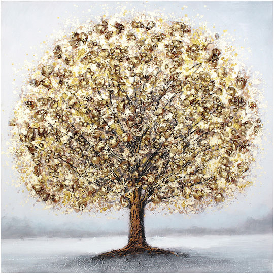 Wall Canvas Painting Handmade Oil Painting 70x70 Embossed Keskor 82572-1