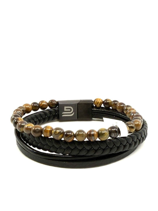 Legend Accessories Ανδρικό Βραχιόλι από Δέρμα