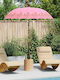 Garten & Terrassen Sonnenschirm Bodenständer Holz Rosa mit Ständer 2.6x2.6m 3356904