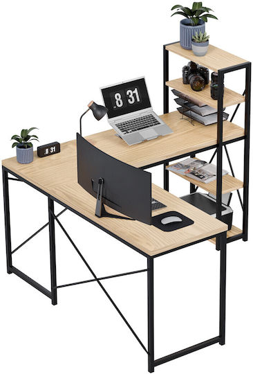Γωνιακό Επαγγελματικό Γραφείο Leader 145x50x75εκ. Oak Γωνιακό Επαγγελματικό Γραφείο Leader 145x50x75εκ. Oak
