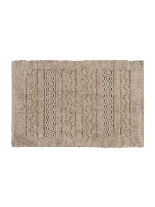 Madi Αντιολισθητικό Πατάκι Μπάνιου Raqua Beige 50x80εκ.