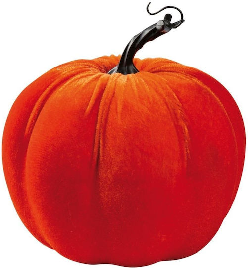 Dekorative Samt-Kürbis Orange 16x18cm 157.004.0125.15