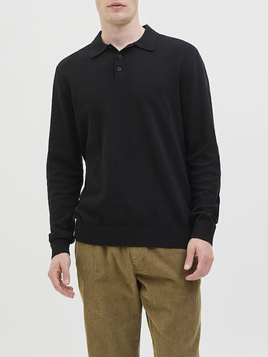 JJ Rebel Polo Blouse Black