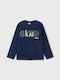 Kids' Shirt Long Sleeve Blue Skate