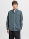Long-sleeved Cotton Shirt Gray