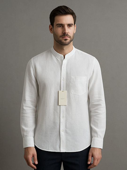 Langärmlig Hemd White