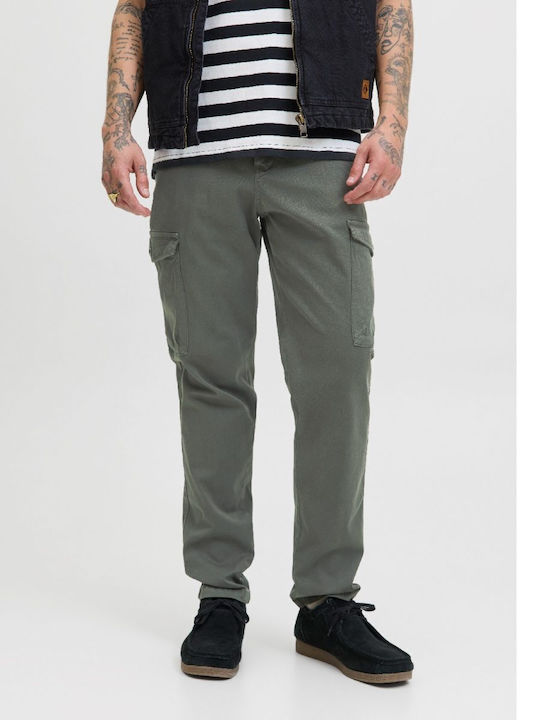 Jack & Jones Παντελόνι Cargo Ελαστικό Μαυρο