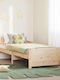 Vidaxl Erweiterbares Kinderbett Braun 80 x 130 165 200 cm