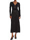 Midi Abendkleid Schwarz