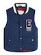 Kids' Quilted Jacket Sleeveless Blue