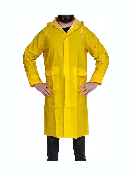 Wasserdichte PVC-Arbeitsjacke Gelbe