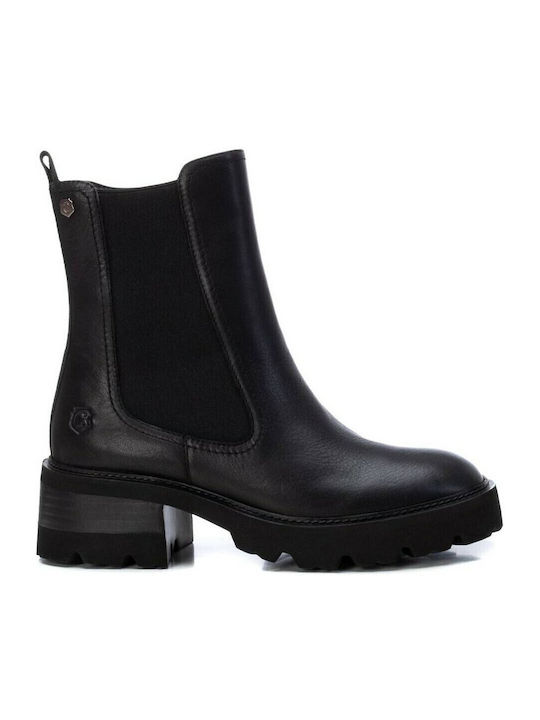Carmela Footwear Leder Stiefeletten Damen Schwarz