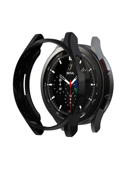 Silikonhülle in Schwarz Farbe für Samsung Galaxy Watch 4 46mm Klassisch