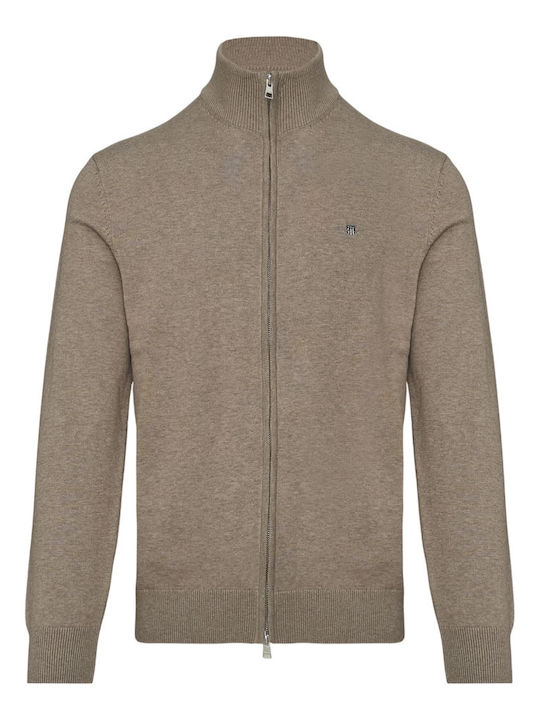Cardigan Tricotat pentru Bărbați Beige