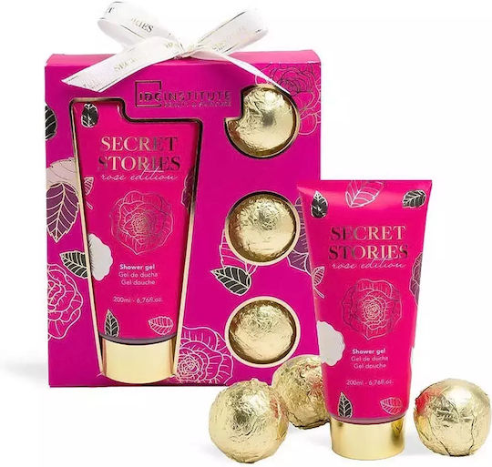 IDC Institute Scented Stories Rose Skin Care Set for Body Cleaning 4pcs