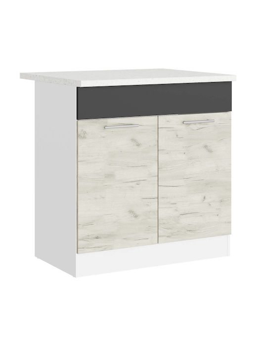 с плот за работа White, White Craft Oak, Graphite 80x46x85бр