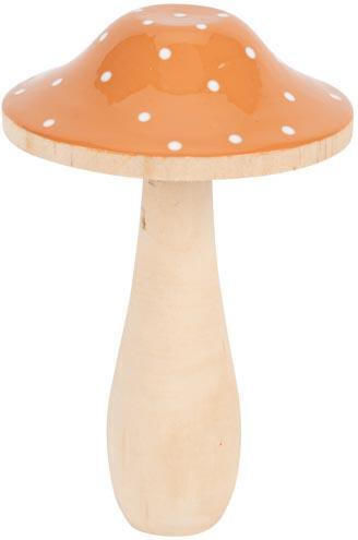 Beauty Home Decorative Mushroom made of Wooden 7.4x7.4x12cm 1pcs