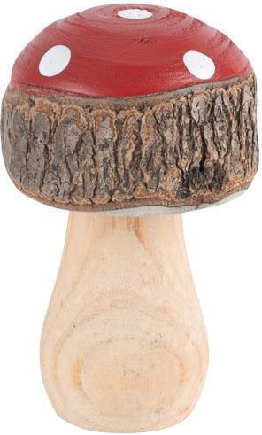 Beauty Home Decorative Mushroom made of Wooden 5x5x8.5cm 1pcs