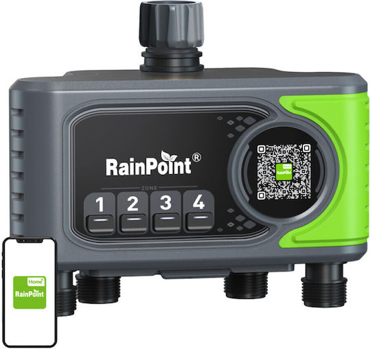 RainPoint Програмист на поливане за мивка на батерия с 1 звуков компонент и Wi-Fi