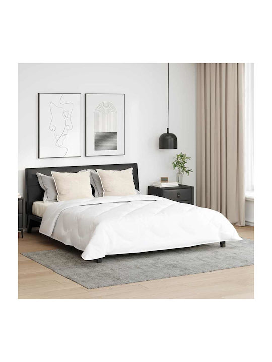 vidaXL Bettdecken-Set Doppelbett mit Microfiber-Füllung 200x220cm White 3Stück