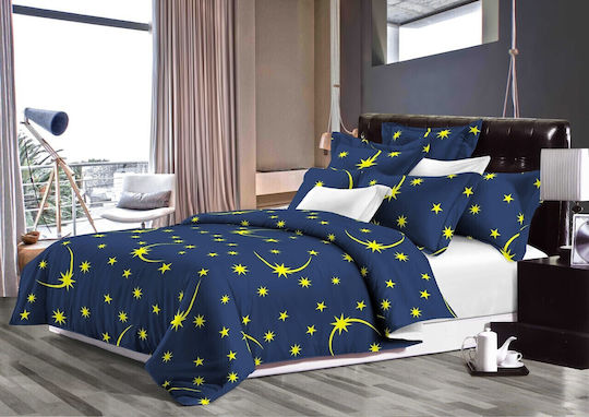 Alcam Σετ Πάπλωμα Μονό 140x200εκ. Moon Night Moon Night 2τμχ