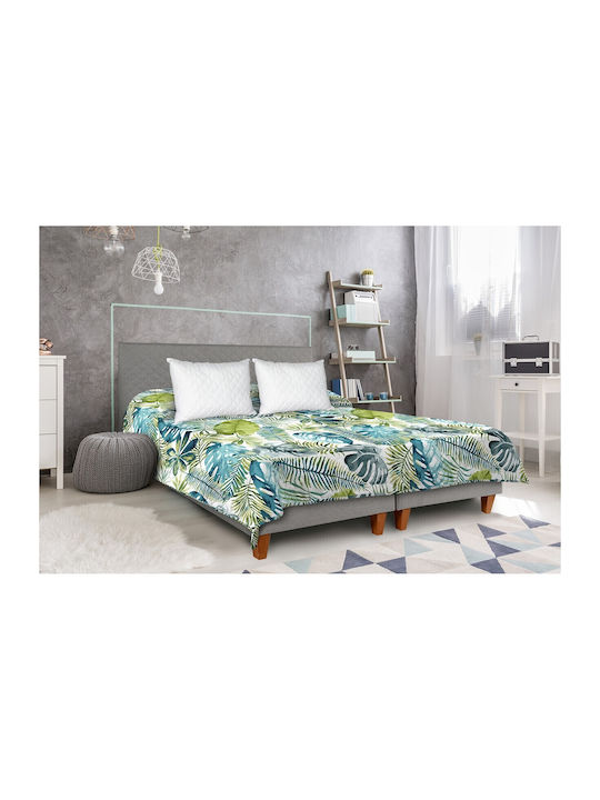 Alcam Jungle Cuvertură Dublu Microfibra Verde 210x220cm