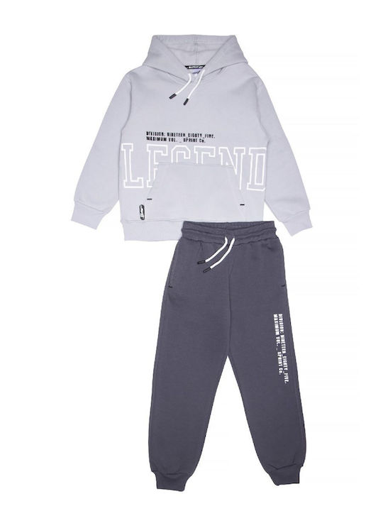 Kids Sweatpants Set Gray 2pcs
