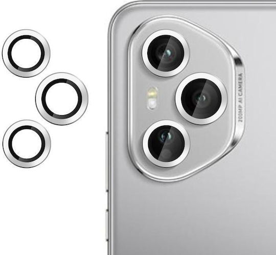 Kalebol Protecție Cameră Tempered Glass Silver pentru Honor 400 Pro