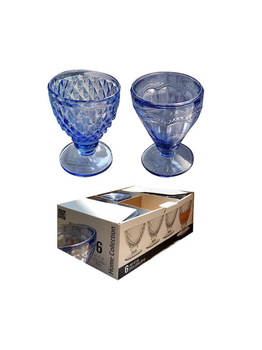 HOMie Servierschüssel Rund Blau mit Durchmesser 13cm 6Stück