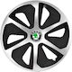 Set 4 Roco Gray-black R16 Wheel Covers Skoda Cars