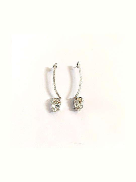 Loua Jewels Σκουλαρίκια Κρεμαστά με Πέτρες