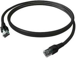 Easylan S/FTP Cat.6a Καλώδιο Ethernet 1m Μαύρο