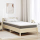 vidaXL Ανώστρωμα Μονό Polyester 90x200x6εκ.