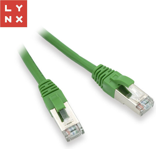 Lynx U/UTP Cat.5e Ethernet Network Cable 0.5m Green 10 Pieces