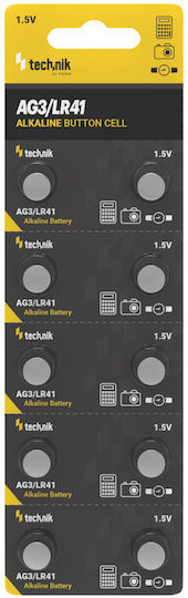 Technik Alkaline Watch Batteries LR41 1.5V 10pcs