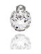 Kaloustian White Gold Charm with Stones 9K with Zircon