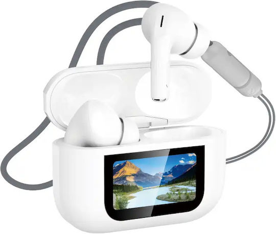 VD-BT018 In-ear Bluetooth Handsfree Earphones with Charging Case White