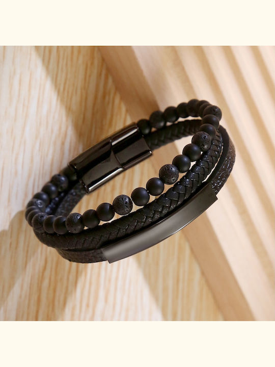 Legend Accessories Мъжка Гривна от Кожа 23см