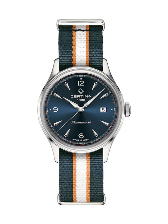 Certina Ανδρικό Ρολόι 41mm Αυτόματο Πράσινο