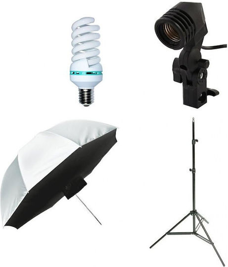Generic Video Chat Lighting Kit Bulb 92cm Softbox Umbrella Front Diffuser