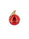 Hanging Bell Ornament Red