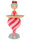 Iliadis Weihnachtliche Kunststoff Figur Kleinkind Rosa Höhe 45.5cm