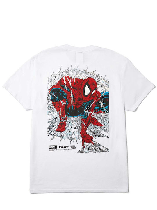 HUF X Marvel Spiderman Arachknight Gold T-shirt White