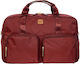 Bric's Milano Burgundy Fabric Sack Voyage M46cm