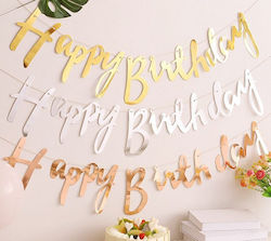 Party Decoration Banner “Happy Birthday” Calligraphic