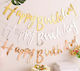 Partydekorationen Banner Happy Birthday Kalligrafisch