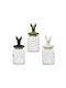 Beauty Home Decorative Vase Container 10.8cm X 23.5cm White Beauty Home