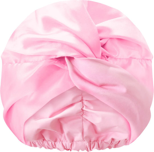 Glov Hair Headband Bath Cap 2 in 1 Satin Layer Pink